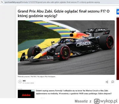 Maaatiz - #f1  Fajnie WP bawi się w kopiowanie tekstów z Chatu GPT, według ich dzienn...