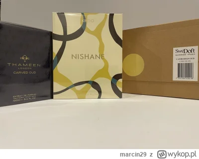 marcin29 - Witam , zapraszam

1. Thameen Carved Oud = 8,40 zł/ml
2. Nishane Kredo = 7...