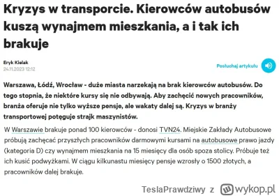 TeslaPrawdziwy - Przyjazd do Warszawy najlepiej zacząć od pracy jako kierowca autobus...