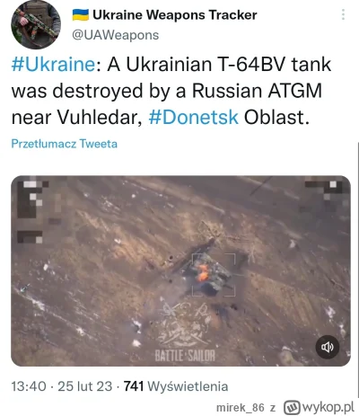 mirek_86 - #ukraina 




https://twitter.com/UAWeapons/status/1629461228266434560?t=d...