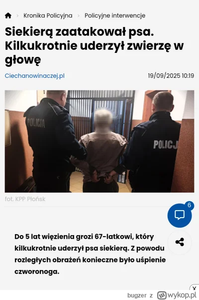 bugzer - Czacie, dziadek 67 lat bronił swoje 2 małe psy przed amstaffem, bo ten biega...