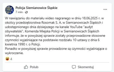 sosiwoczostkowe - "Statement" policji dotyczacy dzisiejszego filmu. 
( ͡° ͜ʖ ͡°)
#aud...