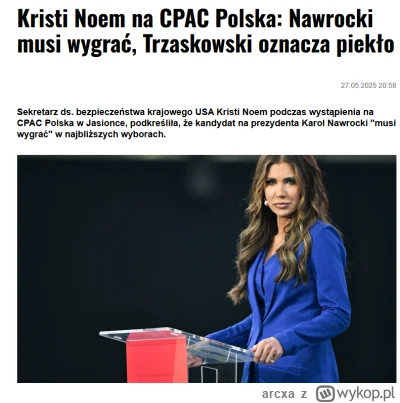 arcxa - heh, polaczki uwielbiają jak im zza granicy wybierają prezydenta

#wybory #po...