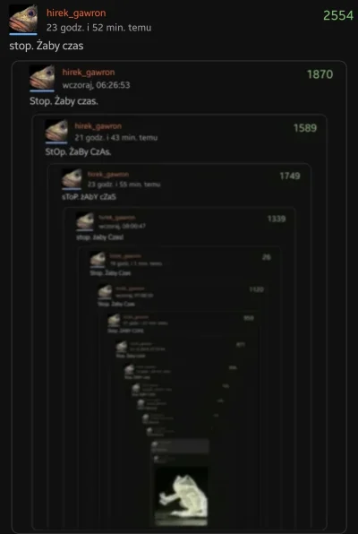hirek_gawron - Stop. żaby Czas.