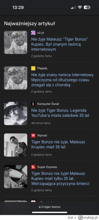 Zulf - #bonzo 

Ciekawe czy Makak byl za zycia swiadomy tego, ze swoj szczyt popularn...