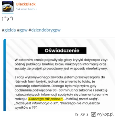 TS_X9 - Podziękujcie @widmo82 który atakował wspaniałego pana od #dziendobrygpw

nie ...