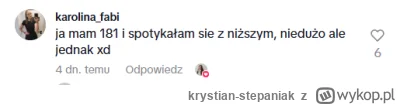 krystian-stepaniak - "Wzrost i wygląd nie ma znaczenia, sama się spotykałam z niższym...