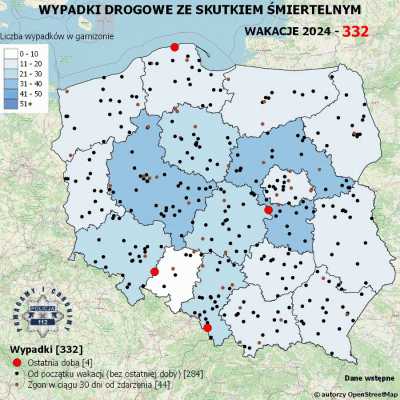 Salido - Minął 64. (z 73) dzień wakacji. 

W ciągu ostatniej doby miały miejsce 4 wyp...