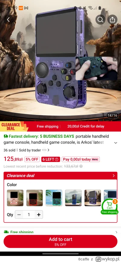 0caffe - Tą konsolkę #rg35xx serio można tak tanio na #temu dostać czy bardziej prawd...