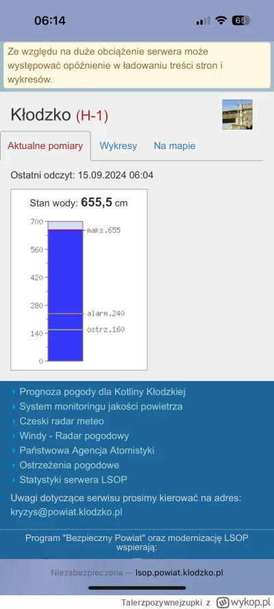 Talerzpozywnejzupki - Poziom rzeki w #klodzko przekroczył stan z 97 ( ͡° ʖ̯ ͡°) #powo...