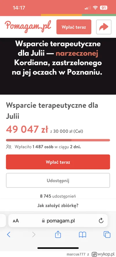 marcus777 - Teraz wszyscy szybciutko proszę wpłacać dla Julki i napluć jeśli usłyszyc...