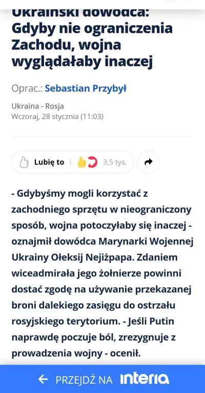 Wilczynski - #ukraina kiedy zachód się obudzi i zacznie na serio wspierać Ukrainę?