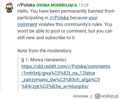 B0mblak - #wykop #reddit #polityka 

Reddit w formie, ban za komentarz we wpisie z dy...