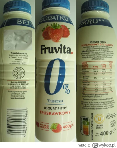 wkto - #listaproduktow
#jogurtpitny 0,2% truskawkowy 3% Fruvita. 0% #biedronka
aktual...