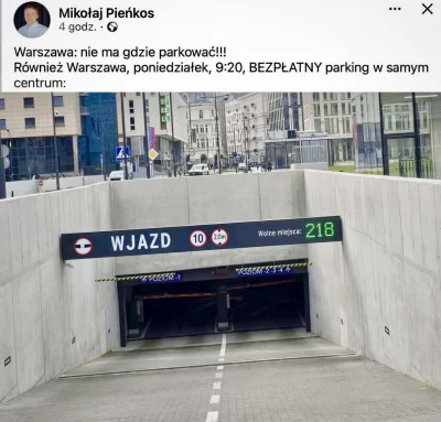 CrazyZdzich - Kilka dni temu Warszawa wzbogaciła się o nowy parking podziemny w samym...