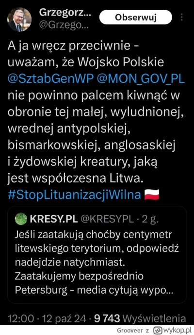 Grooveer - Myślałem że to jakiś fejk, ale on serio tak powiedział xD Czyli jego nie i...