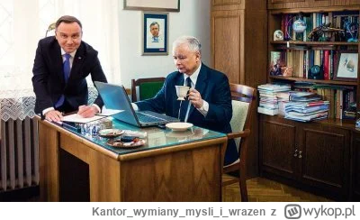 Kantorwymianymysliiwrazen - @pik4wka: To nie jest prezydent, tylko podnóżek prezesa. ...