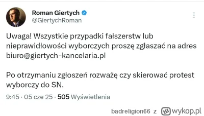 badreligion66 - #wybory #polityka