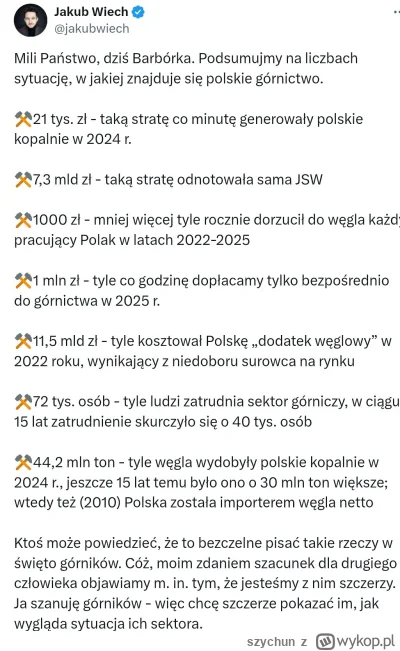 szychun - #polityka #bekazpisu Wszystkiego Najlepszego z okazji Barbórki, drogie Mirk...