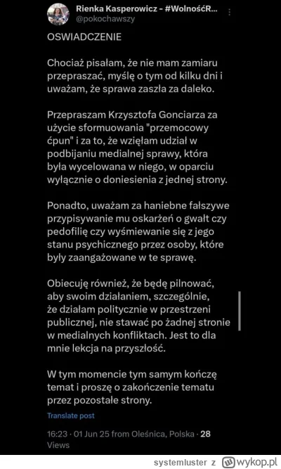 systemluster - Sprawa robi się medialna i komuś się zrobiło ciepło ( ͡° ͜ʖ ͡°) Słabe ...