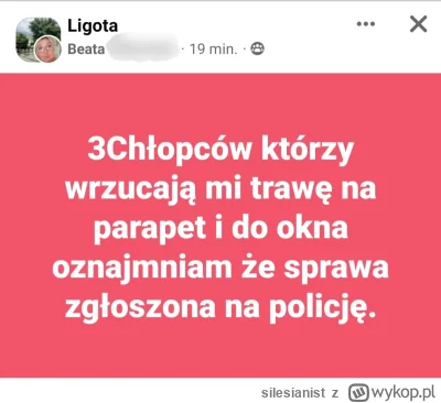 silesianist - Powoli u mnie na dzielnicy robi się gorzej niż w Sandomierzu. 
Przestęp...