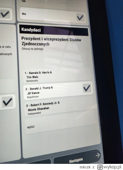 mkrzk - Obowiązek wobec obydwu ojczyzn spełniony #wybory #polityka #usa