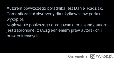 Gieremek - Panie Daniel Radziak, skoro faktycznie stworzyłeś ten perfumowy poradnik d...