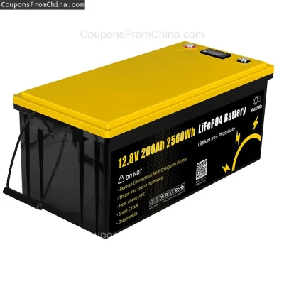 n____S - ❗ Gokwh 12V 200Ah 2560Wh LiFePO4 Battery [EU]
〽️ Cena: 479.99 USD (dotąd naj...