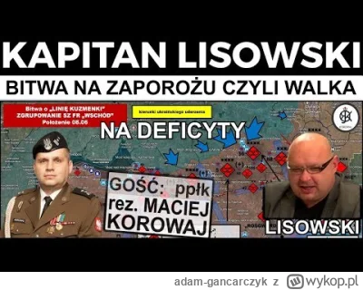 adam-gancarczyk - Ukraincy czynia postepy mniejsze niz zakladali, a ich straty sa w g...