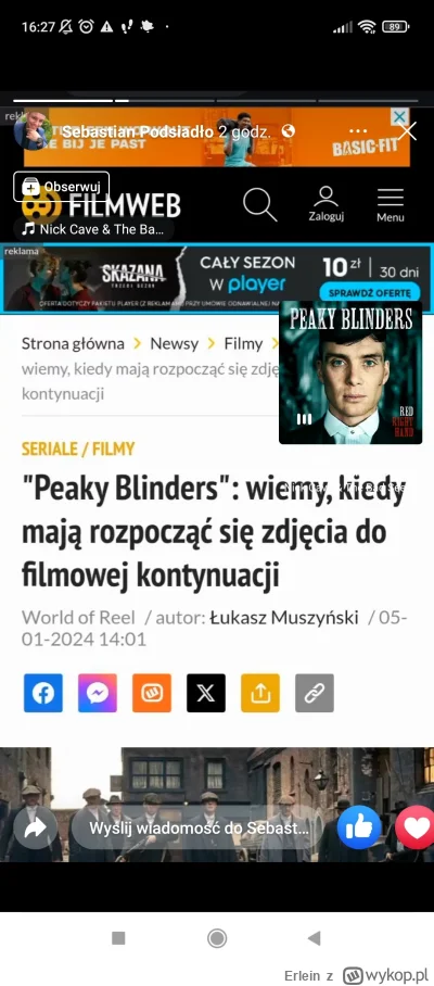 Erlein - #sebcel też ogląda #peakyblinders