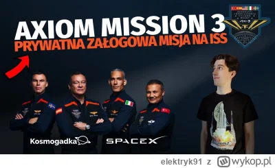 elektryk91 - Dziś pierwsza załogowa misja w 2024 roku! Falcon 9 wyniesie w kierunku I...