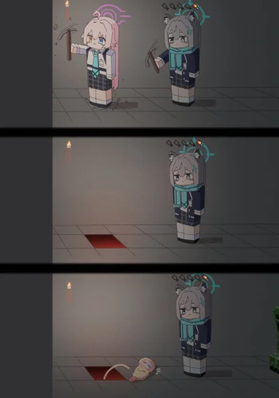 zabolek - #randomanimeshit #bluearchive #hoshino #shiroko #anime #minecraft