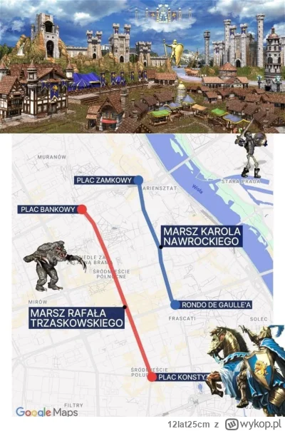 12lat25cm - Te marsze Nawrockiego i Trzaskowskiego w niedzielę mogą przesądzić o zwyc...