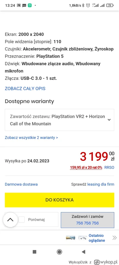 WykopDzik - #ps5 #psvr2 #mediaexpert
Dostawa preorderu w @Media_Expert od 24 II, ciek...