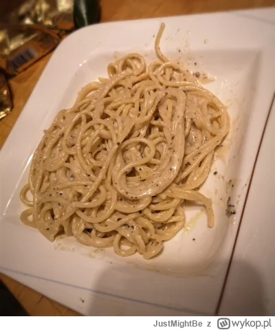 JustMightBe - @MrBeast cacio e pepe pierwszy raz zrobiłem właśnie z polecenia jakiego...