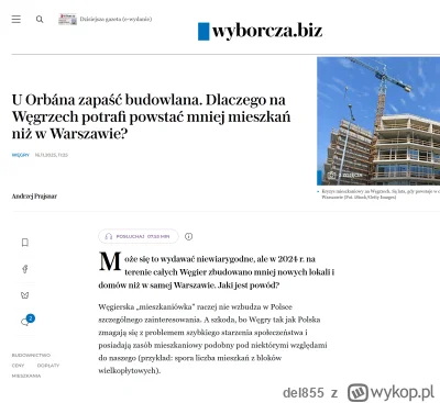 del855 - W Polsce buduje sie malo. Takie mamy mit. 
Chetnie porwnujemy sie za to do c...