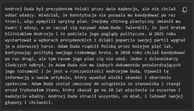 wigr - Kurde, jak przeczytałem luźne przewidywania AI na wybory prezydenckie w 2025 r...