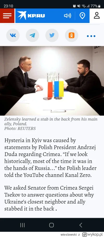 wieslawski - Najbardziej poczytny ruski dziennik cieszy się ze startu kanału zero #ka...