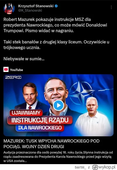 bartiii_ - Czy to nie zabawne że Nawrockiego o tym jak ma się zwracać do Trumpa poucz...