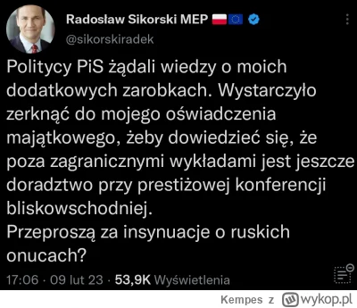 Kempes - I jeszcze bezczelnie odprowadza w Polsce podatek od tych zarobków XD