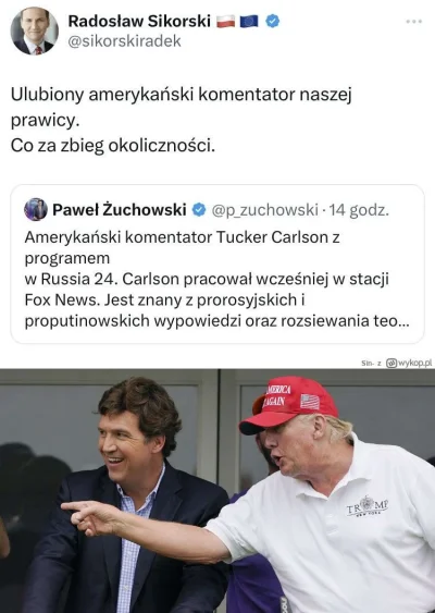 KarolaG17 - Cytat z 2023r:
,,,Trump mówi, że rozważyłby byłego gospodarza Fox News Ca...