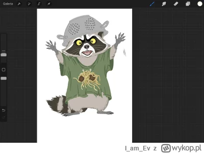 IamEv - @n0xx: Powstaje durszlakowy szop :D