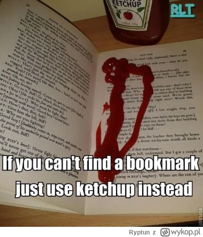 Ryptun - #heheszki #ksiazki #humorobrazkowy #ketchup #memy #lifehack