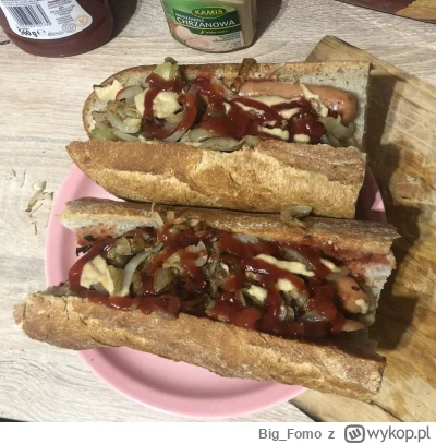 B.....o - I cyk chłopskie #hotdog gotowe. Skład: cebulka smażona, korniszony, kapusta...