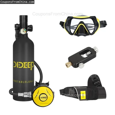 n____S - ❗ DIDEEP X4000Pro 1L Scuba Diving Tank Equipment
〽️ Cena: 168.99 USD (dotąd ...