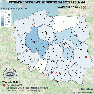 Salido - Minął 51. (z 73) dzień wakacji. 

W ciągu ostatniej doby miały miejsce 3 wyp...