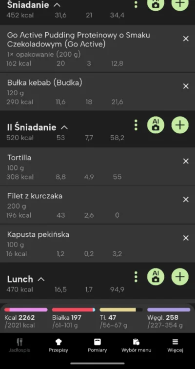 labelle - Cześć, rozpisałem sobie plan jedzeniowy na najbliższy czas i prosiłbym o po...