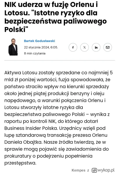 Kempes - #bekazpisu #bekazlewactwa #polska #orlen #polityka 

Te @orlen_lite, dajcie ...