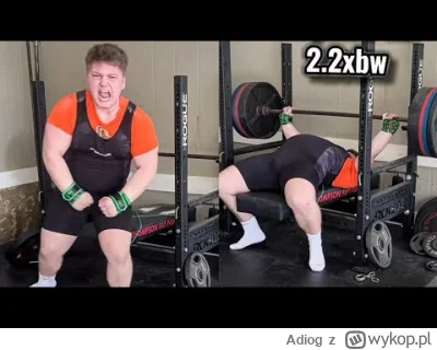Adiog - Co to jest? 15 latek 240kg? Mówili, że syn ediego halla silny bo robi 30kg in...