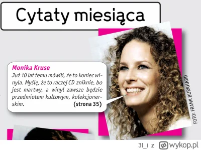 3I_i - To z magazynu DJ Magazine Polska, w 2008 Monika Kruse wiedziała co czeka CD.
#...